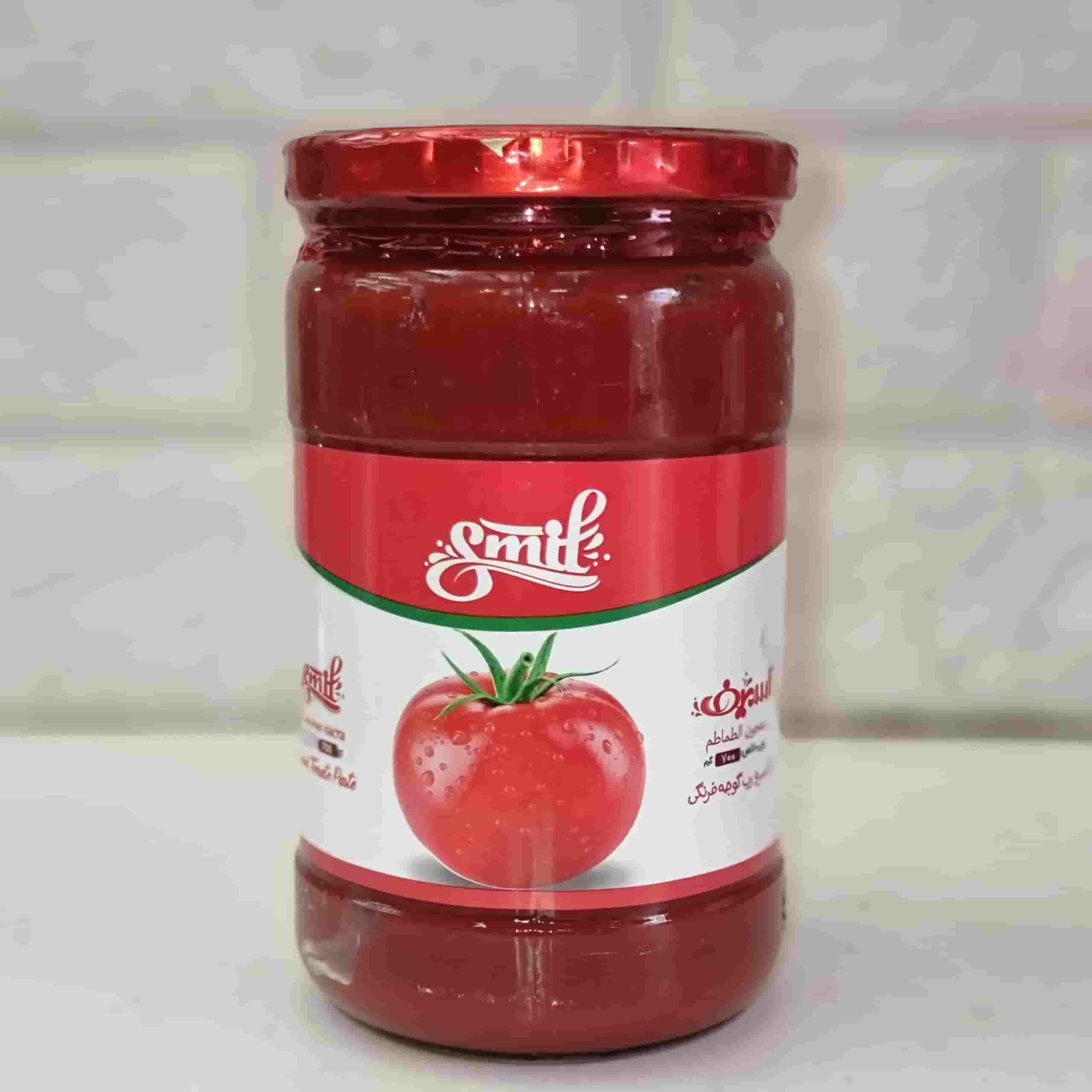 تصویر 1 از رب گوجه فرنگی اسمیف تهیه شده از گوجه های رسیده با طعم پررنگ و طبیعی